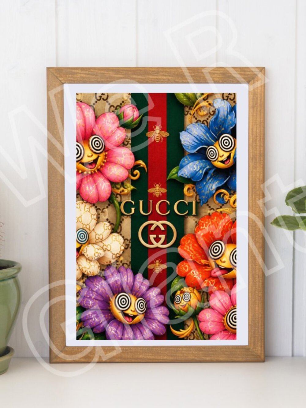 FUNKY FUN Gucci 11x17 Art (Flowers, Bee, Daze, Gucci in a Daze)